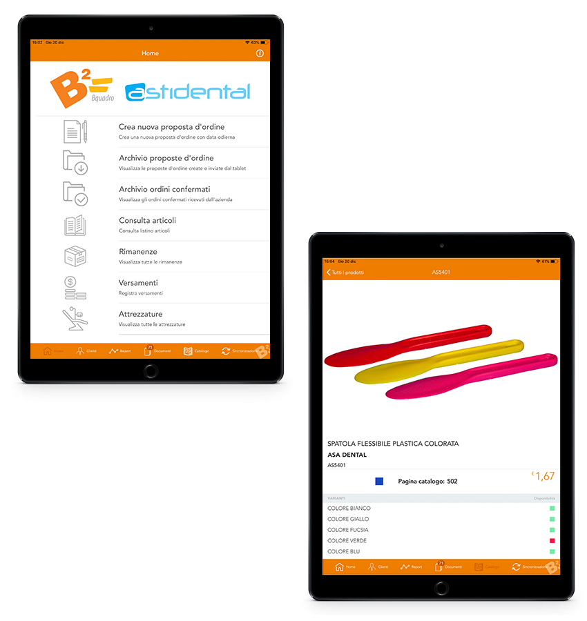 bquadro prodotti dentali digitalizzazione rete vendita order sender enterprise