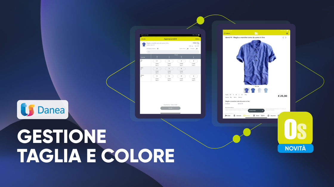 order sender e danea gestione taglia e colore